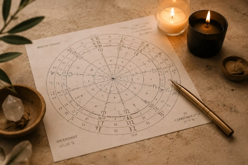Angebotsbild: astrologische Beratung – Geburtshoroskop